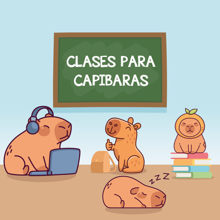 capibara en clase